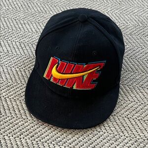 Nike Black Hat with Colorful Logo